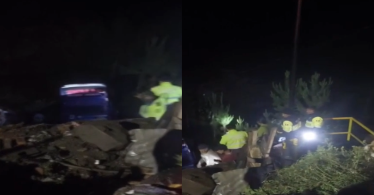 Bus interprovincial cae a barranco en Carretera Central: Al menos cinco personas resultaron heridas