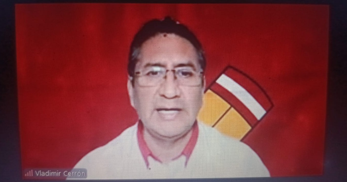 Vladimir Cerrón ratifica que se encuentra en Perú: "Estoy dirigiendo la campaña del partido (Perú Libre)"