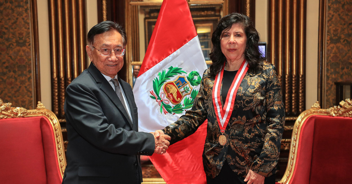 Presidente José María Balcázar se reunió con titular del Poder Judicial, Janet Tello Gilardi