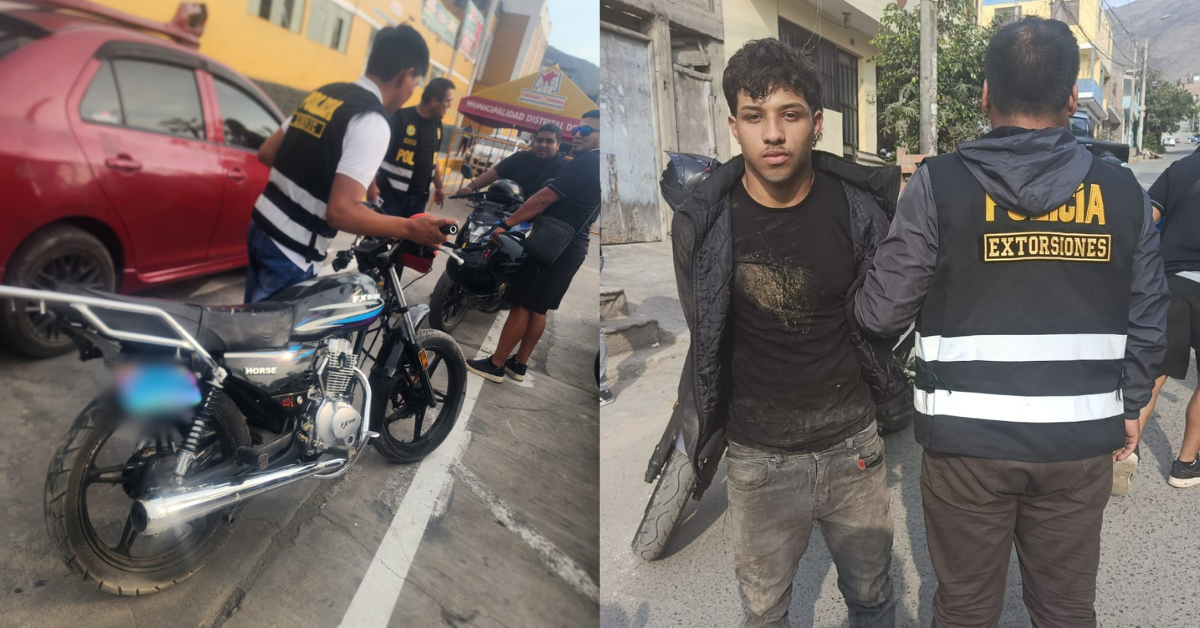 Comas: detienen a dos extorsionadores que pretendían atentar contra transportista por cobro de cupos