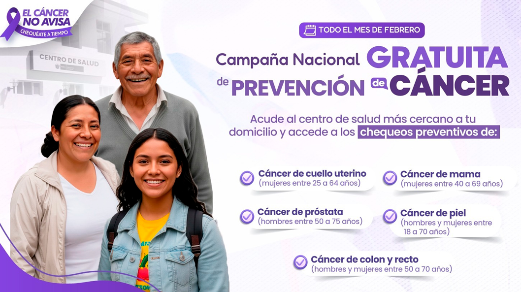Campa�a gratuita de prevenci�n de c�ncer.