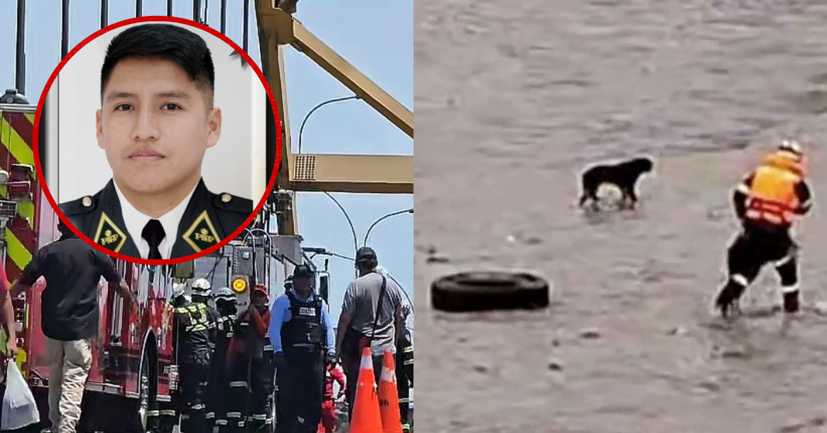Hallan restos del policía que fue arrastrado por el río Rímac al intentar salvar a un perrito