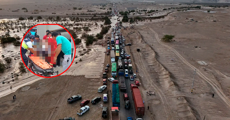 Nazca: Mujer muere descompensada tras esperar que se reabra el tránsito tras huaicos, en Nazca