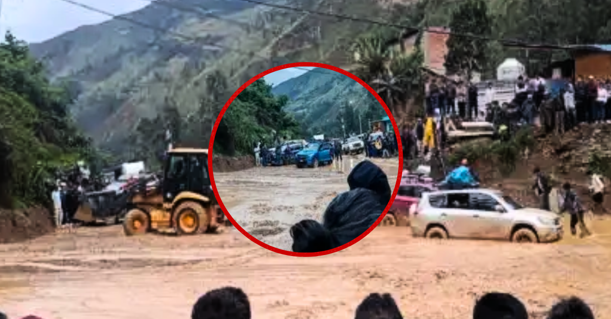 Carretera principal de la vía Pasco-Huánuco quedó bloqueada completamente por huaico