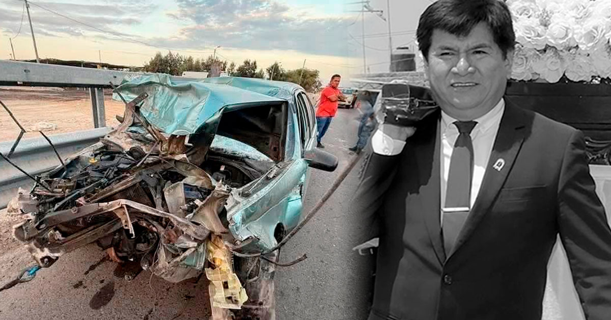 Exalcalde de Parcona regresa a Ica cuando se produjo el accidente.