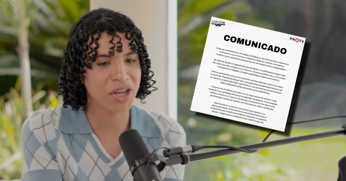 Canal de YouTube Zentral Studio toma radical medida tras denuncia de agresión contra Valentino
