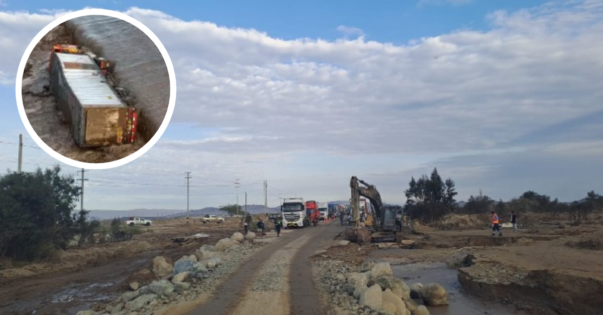 Intensas lluvias en Ica: ¡Atención! Se restablece tránsito en km 337 de la Panamericana Sur en Ocucaje