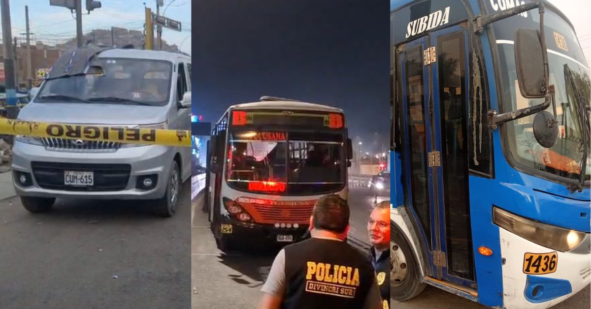 24 horas de terror: Dos fallecidos en tres atentados contra trabajadores del sector transporte