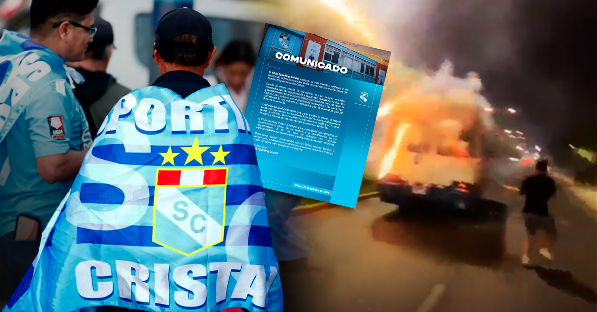 Sporting Cristal lanza importante comunicado tras brutal ataque contra hinchas celestes en el Callao