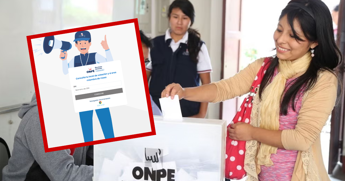 ONPE habilita link para conocer local de votaci�n