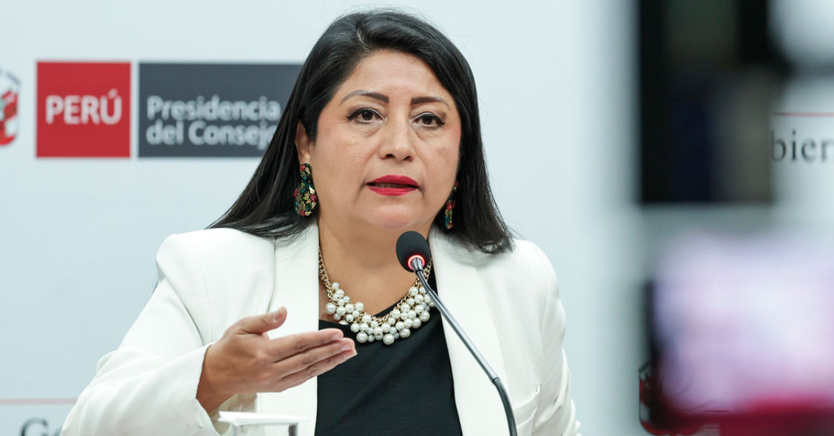 Premier Denisse Miralles negó que su Gabinete tenga un "color político": "No somos cuota de nadie"