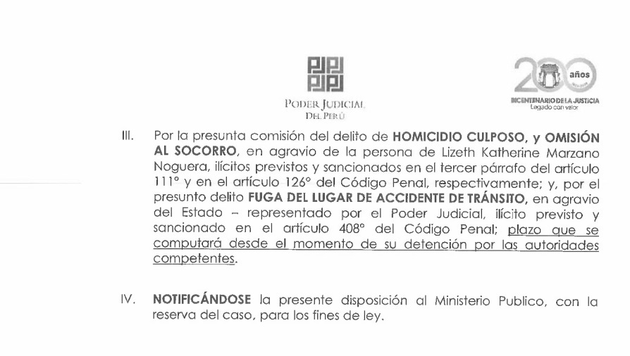 Delitos por los que se le investiga