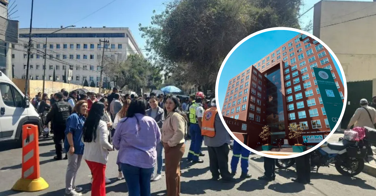 Desalojan a cerca de 7 mil personas de edificio del Poder Judicial de México tras alerta de bomba