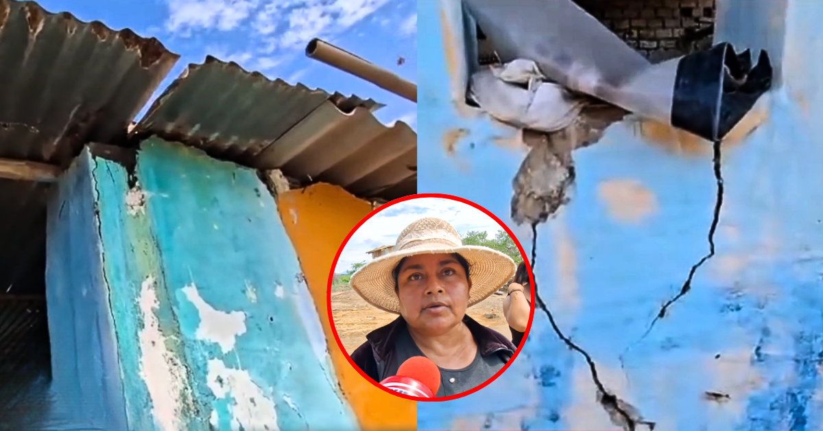 Alerta en Lambayeque: Fuertes lluvias dejan casas al borde del COLAPSO en Pítipo