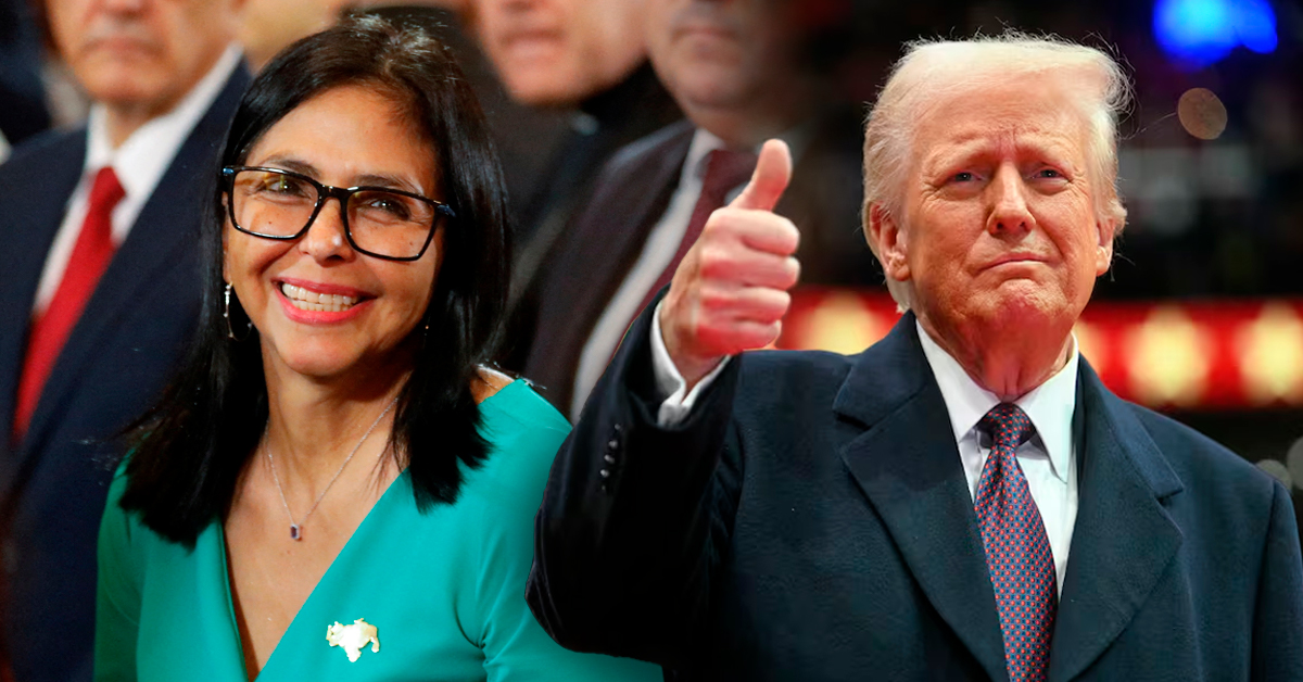 Delcy Rodríguez llama "socio y amigo" a Donald Trump y reclama cese de sanciones contra Venezuela