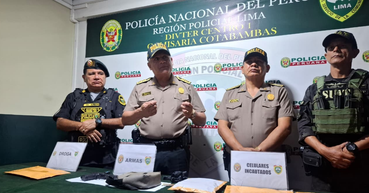 PNP reporta 101 detenidos y desarticula seis bandas criminales tras operativos en las últimas horas.