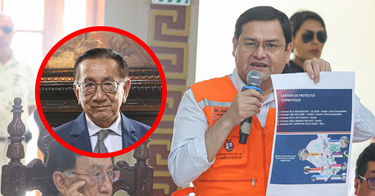 Gobernador de Lambayeque reclama al presidente José Balcázar por inoperancia del ANA frente a lluvias