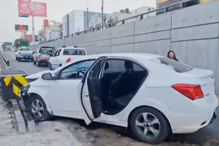 Accidente de tr�nsito en la v. Javier Prado.