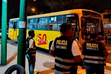 Frustran nuevo atentado contra bus de transporte p�blico en SJL.
