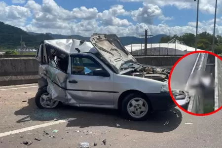 Accidente acab� con la vida de una persona en un viaducto.