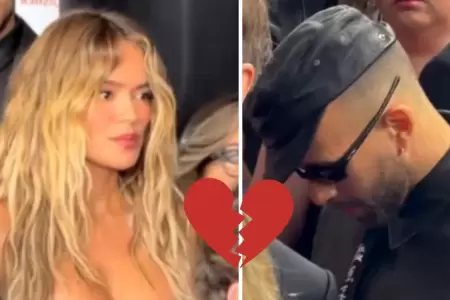 Karol G y Feid protagonizan inc�modo momento en los Grammy.