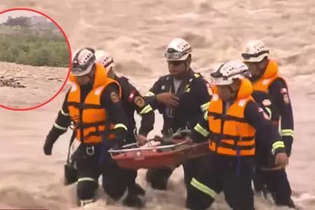 Puente Piedra: Hallan cad�ver en r�o Chill�n en medio de aumento de caudal.