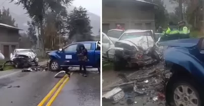 Un fallecido y dos heridos tras choque frontal en Jun�n