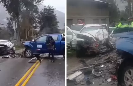 Un fallecido y dos heridos tras choque frontal en Jun�n