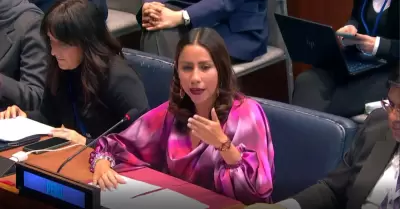 Ministra Lesly Shica en la ONU