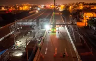 �Luego de cinco meses! Instalan montaje del puente peatonal provisional en la V�a Expresa Sur