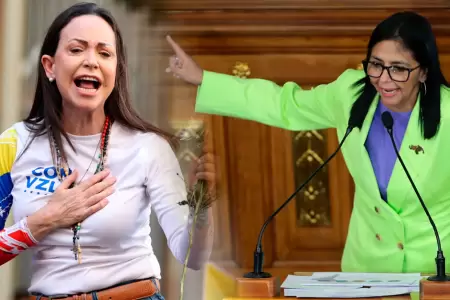 Mar�a Corina Machado no descarta reunirse con Delcy Rodr�guez.