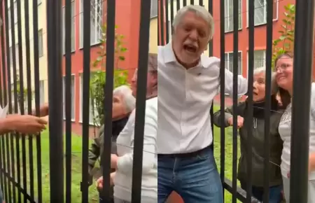 Candidato presidencial sufre descarga el�ctrica.