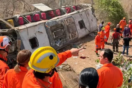 Accidente de autob�s en Brasil.