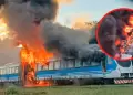 �En pleno viaje! Tren se incendia con m�s de 120 pasajeros: Esto se sabe