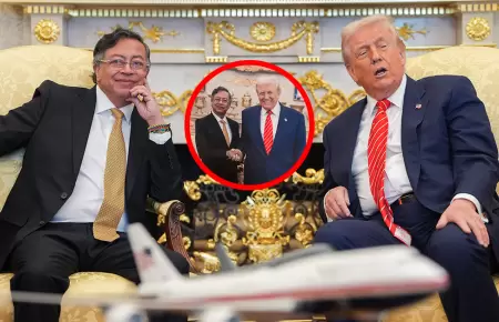 Culmin� la reuni�n entre presidentes colombiano y estadounidense.