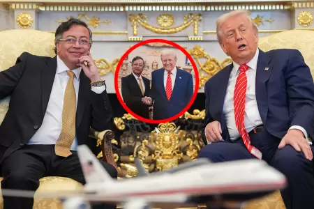 Culmin� la reuni�n entre presidentes colombiano y estadounidense.