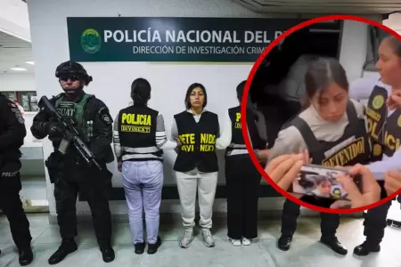 Pareja de alias 'Jhonsson Pulpo' fue trasladada a Trujillo