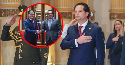 Bernie Navarro lleg� a Palacio para la entrega de sus credenciales.