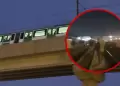 L�nea 1 del Metro: Usuarios descienden de vagones y caminan por v�as del tren por falla t�cnica