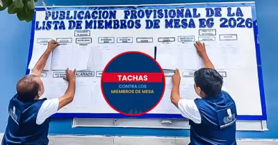 Conozca qu� son las tachas contra miembros de mesa y c�mo tramitarlas