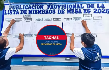 Conozca qu� son las tachas contra miembros de mesa y c�mo tramitarlas