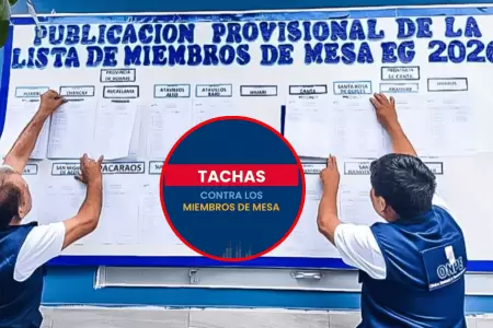 Conozca qu� son las tachas contra miembros de mesa y c�mo tramitarlas