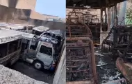 Terror en Callao: M�s de 10 buses de transporte fueron quemados por extorsionadores