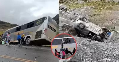 Choque mortal en Pasco deja cuatro fallecidos.