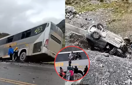 Choque mortal en Pasco deja cuatro fallecidos.