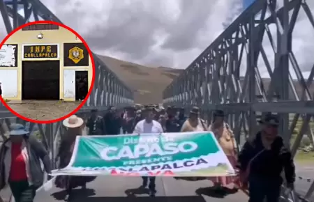 Protestantes en Tacna llegaron hasta el penal de Challapalca.