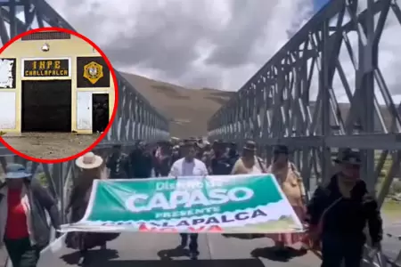 Protestantes en Tacna llegaron hasta el penal de Challapalca.