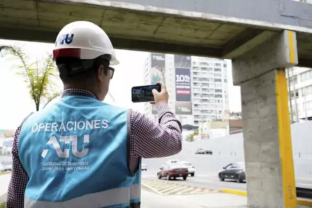 ATU inici� inspecci�n en la v�a exclusiva del Metropolitano.