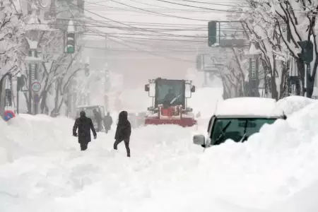 Tormenta de nieve en Jap�n.