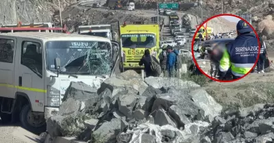 Cuatro heridos tras choque m�ltiple en Arequipa